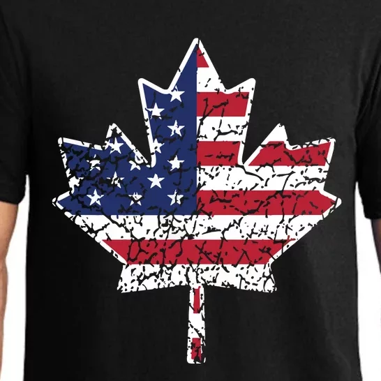 Canadian American Flag Shirts Canada And US Flag Gift Pajama Set