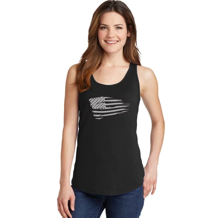 Classic American Flag Cool Patriotic American Flag For You Ladies Essential Tank