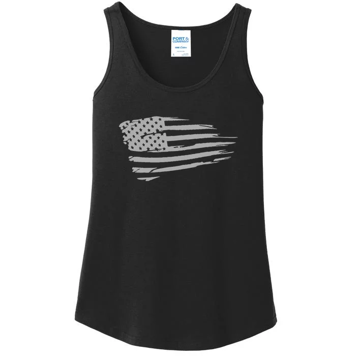 Classic American Flag Cool Patriotic American Flag For You Ladies Essential Tank