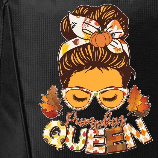 Cute Autumn Fall Pumpkin Queen City Backpack