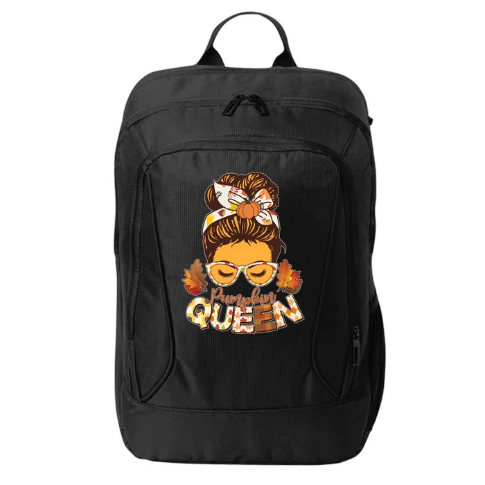 Cute Autumn Fall Pumpkin Queen City Backpack