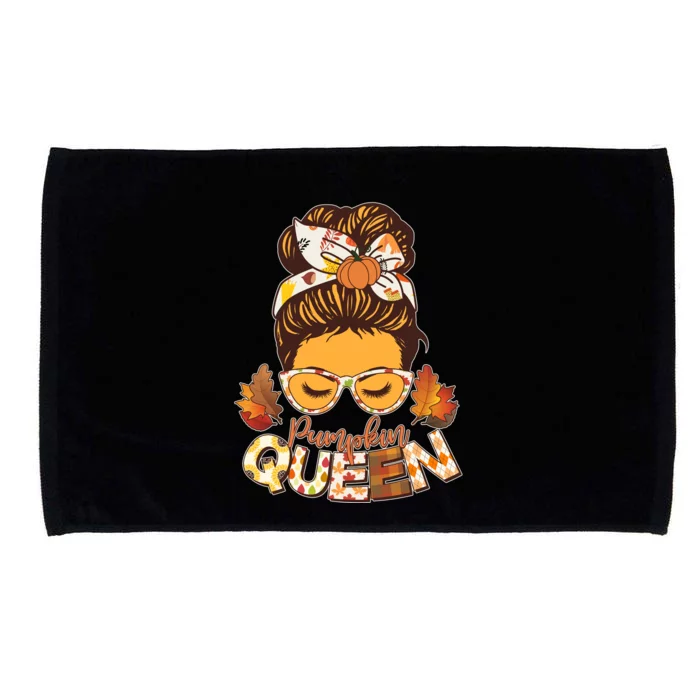 Cute Autumn Fall Pumpkin Queen Microfiber Hand Towel