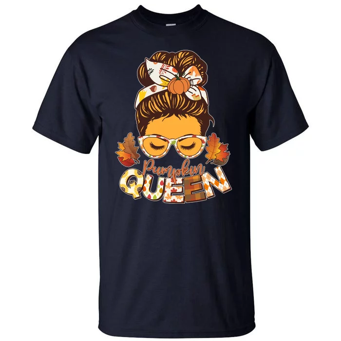 Cute Autumn Fall Pumpkin Queen Tall T-Shirt