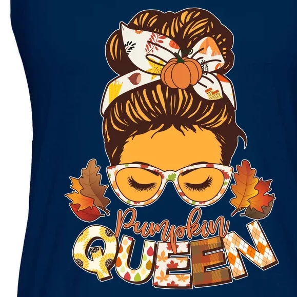 Cute Autumn Fall Pumpkin Queen Ladies Essential Flowy Tank