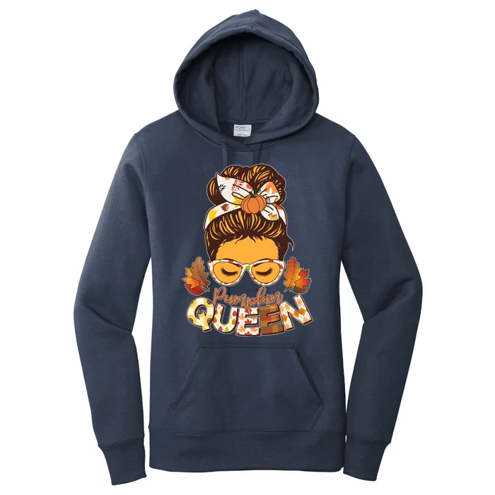 Cute Autumn Fall Pumpkin Queen Women's Pullover Hoodie