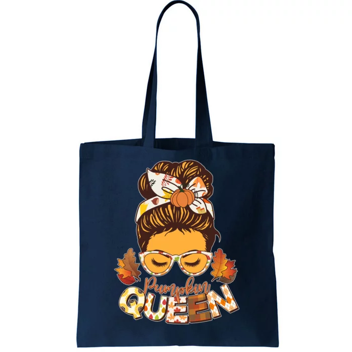 Cute Autumn Fall Pumpkin Queen Tote Bag