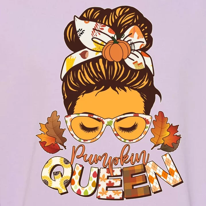 Cute Autumn Fall Pumpkin Queen Garment-Dyed Sweatshirt