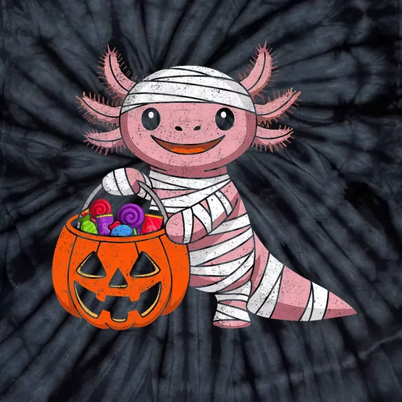 Cute Axolotl Funny Halloween Costum Tie-Dye T-Shirt