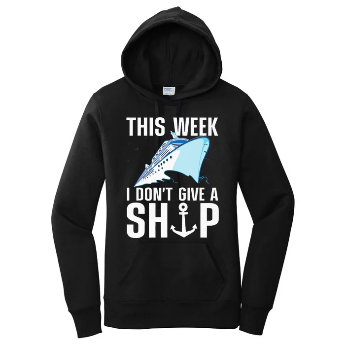 Cruising Art For Cruise Ship Funny Boat Lovers Women's Pullover Hoodie