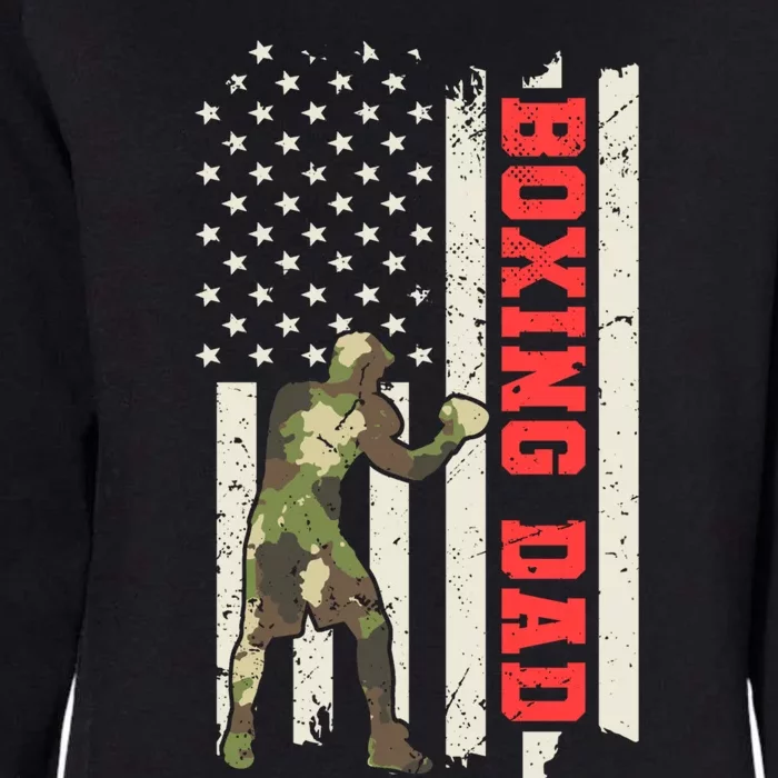 Camouflage America Flag Boxing Dad Martial Arts Boxing Dad Great Gift Womens California Wash Sweatshirt