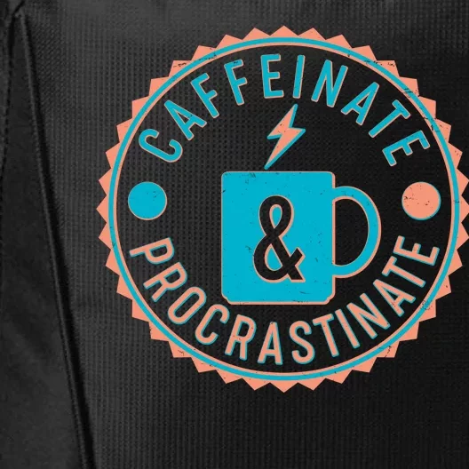 Caffinate & Procrastinate City Backpack