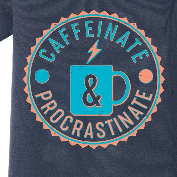 Caffinate & Procrastinate Baby Bodysuit