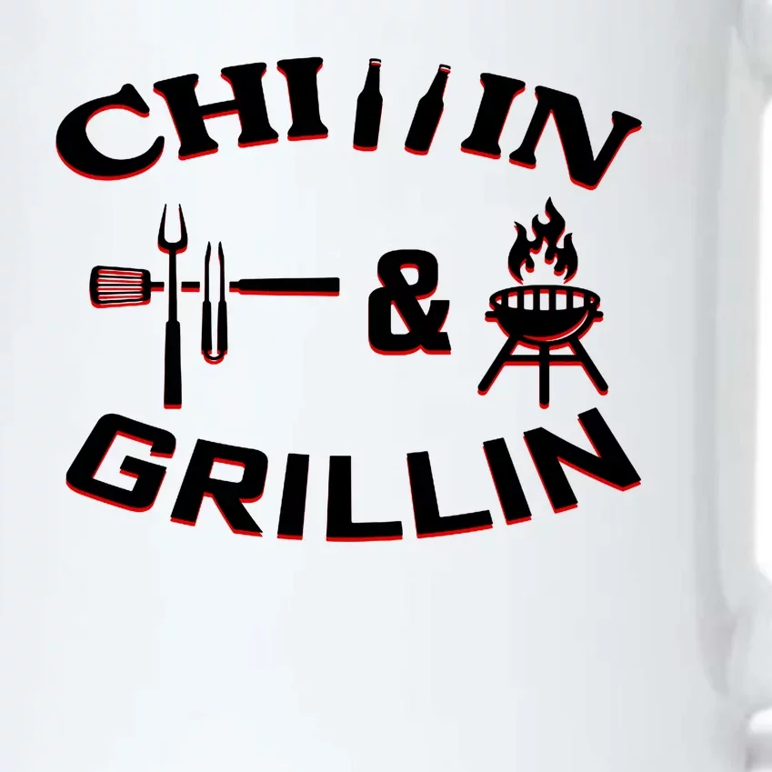 Chillin And Grillin BBQ Cooking Black Color Changing Mug