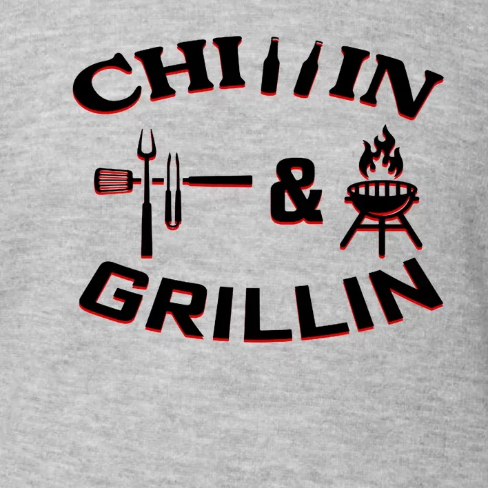 Chillin And Grillin BBQ Cooking Toddler Sweatshirt