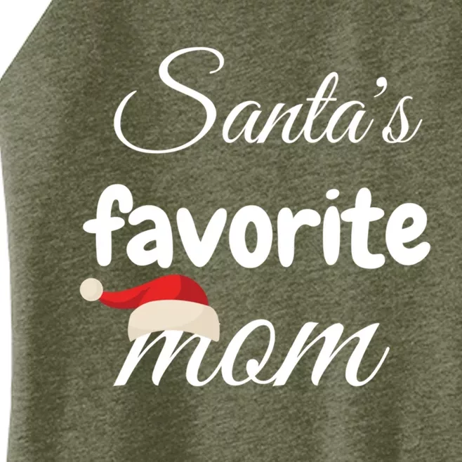 Christmas Appreciation Gift Santas Favorite Mom Gift Women’s Perfect Tri Rocker Tank