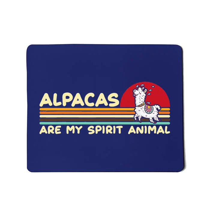 Cute alpaca groups design, alpacas are my spirit animal Mousepad