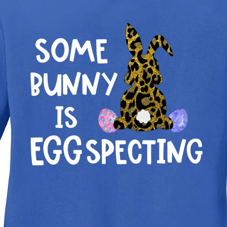 Cute Announcefunny Gift Easter Expecting Pregnant Mom Gift Ladies Long Sleeve Shirt