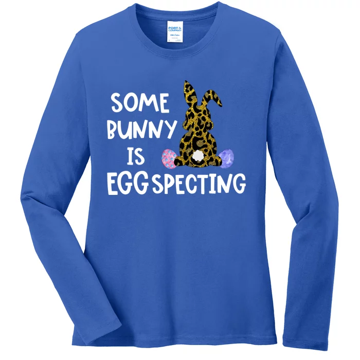 Cute Announcefunny Gift Easter Expecting Pregnant Mom Gift Ladies Long Sleeve Shirt