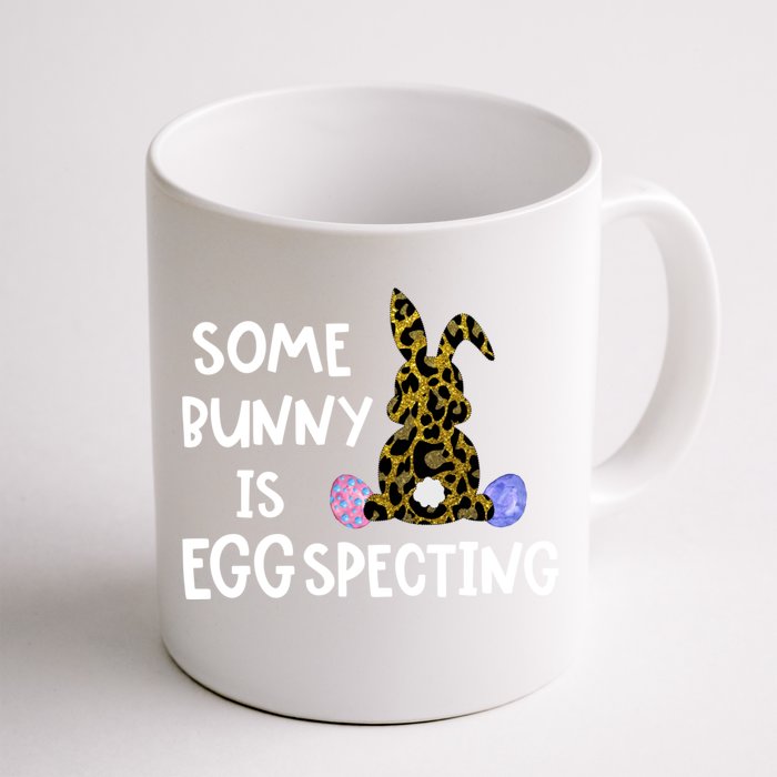 Cute Announcefunny Gift Easter Expecting Pregnant Mom Gift Front & Back Coffee Mug