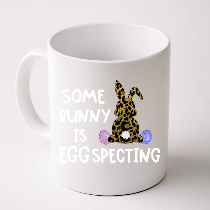 Cute Announcefunny Gift Easter Expecting Pregnant Mom Gift Front & Back Coffee Mug