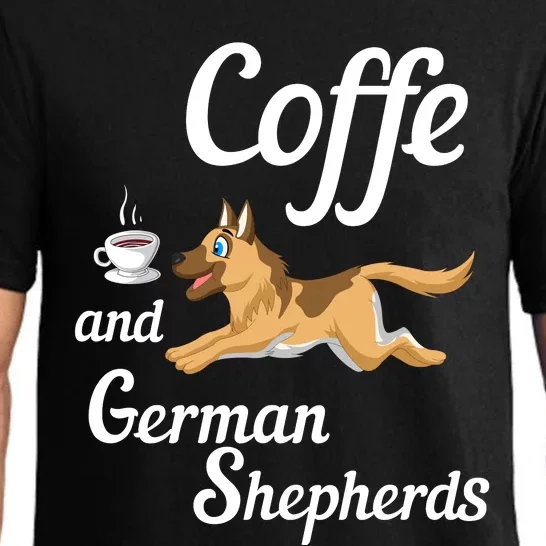 Coffee And German Shepherds Pajama Set