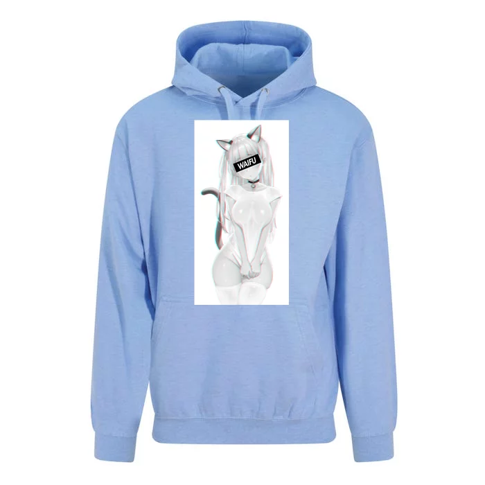 Cute Anime Girl Waifu Material Unisex Surf Hoodie