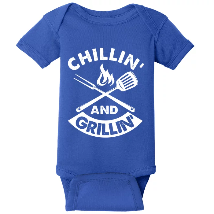 Chillin And Grillin Bbq Griller Smoker Grillmaster Great Gift Baby Bodysuit