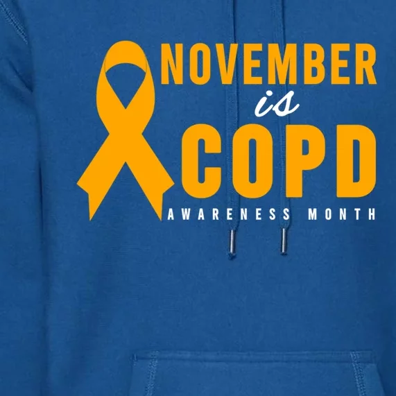 Copd Awareness Gift Meaningful Gift November Is Copd Awareness Month Gift Premium Hoodie