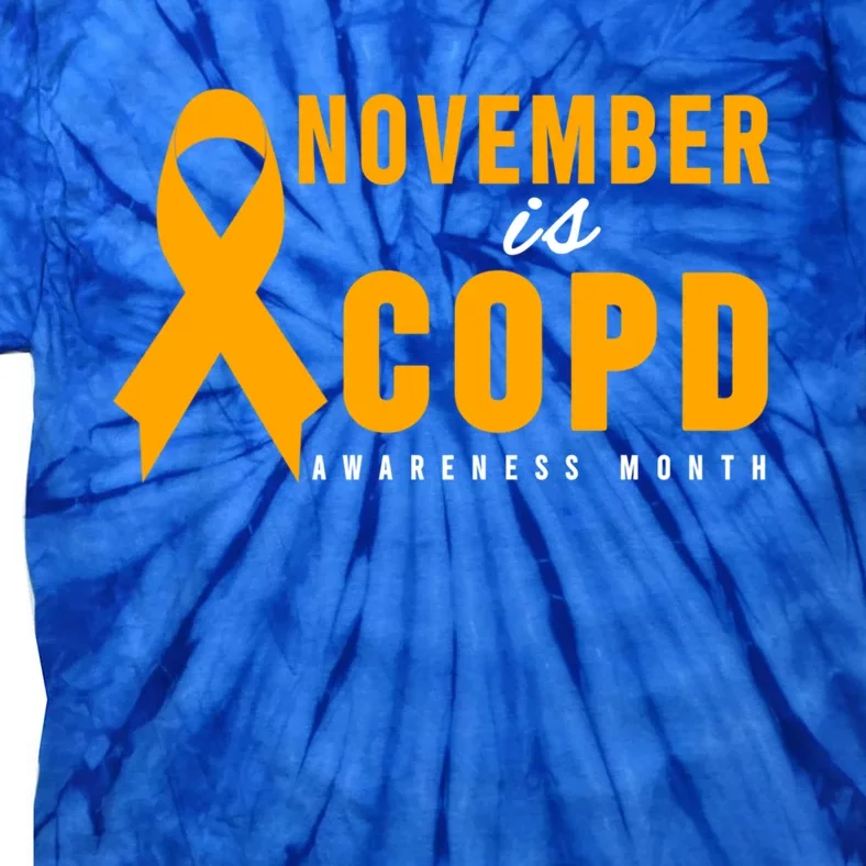 Copd Awareness Gift Meaningful Gift November Is Copd Awareness Month Gift Tie-Dye T-Shirt