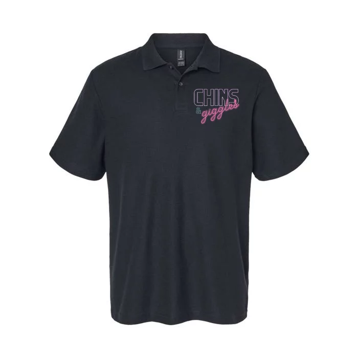 Chins And Giggles Softstyle Adult Sport Polo