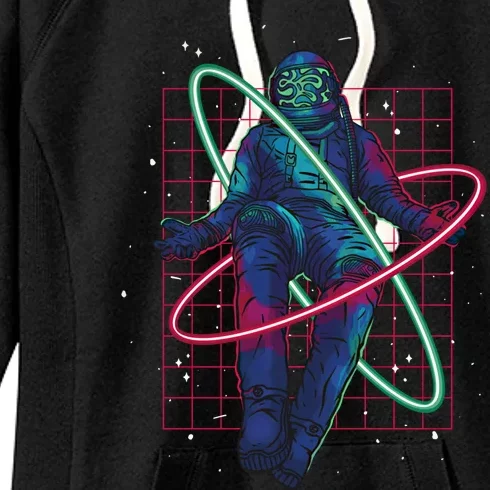 Cool Astronaut Graphic Tee Outer Spcae Lover Gift Women's Fleece Hoodie