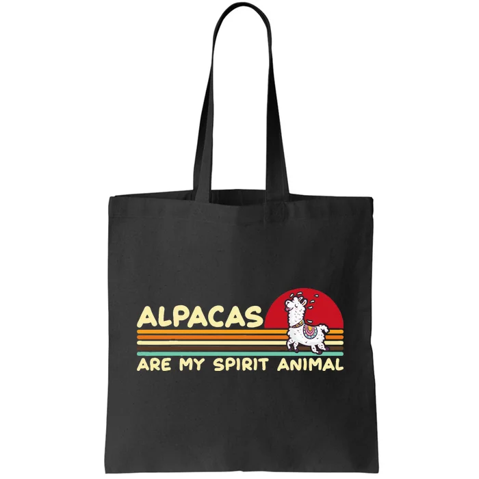 Cute Alpaca Groups Design Alpacas Are My Spirit Animal Tote Bag