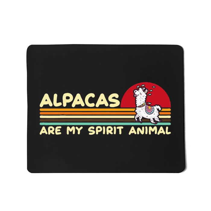 Cute Alpaca Groups Design Alpacas Are My Spirit Animal Mousepad