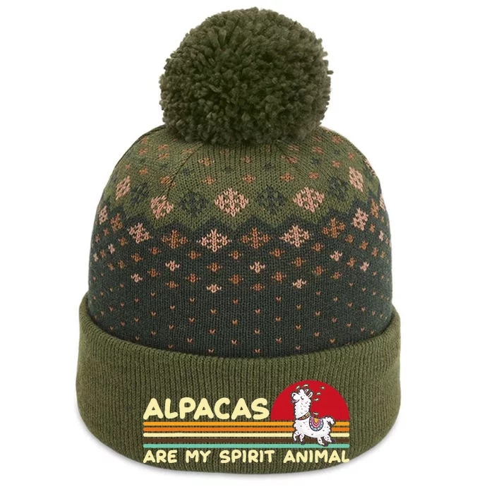 Cute Alpaca Groups Design Alpacas Are My Spirit Animal The Baniff Cuffed Pom Beanie