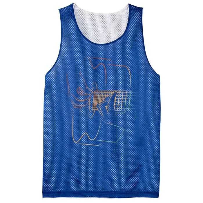 Cool Acoustic Guitar For Acoustic Guitar Player Mesh Reversible Basketball Jersey Tank