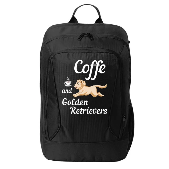 Coffee And Golden Retrivers City Backpack