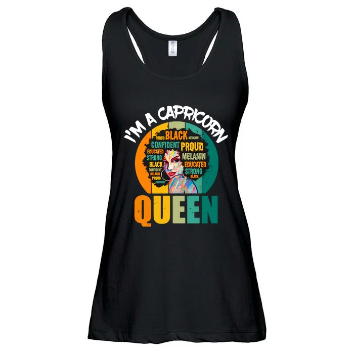 Capricorn Afro Girl Queen Facts Black History Month Black Proud Ladies Essential Flowy Tank