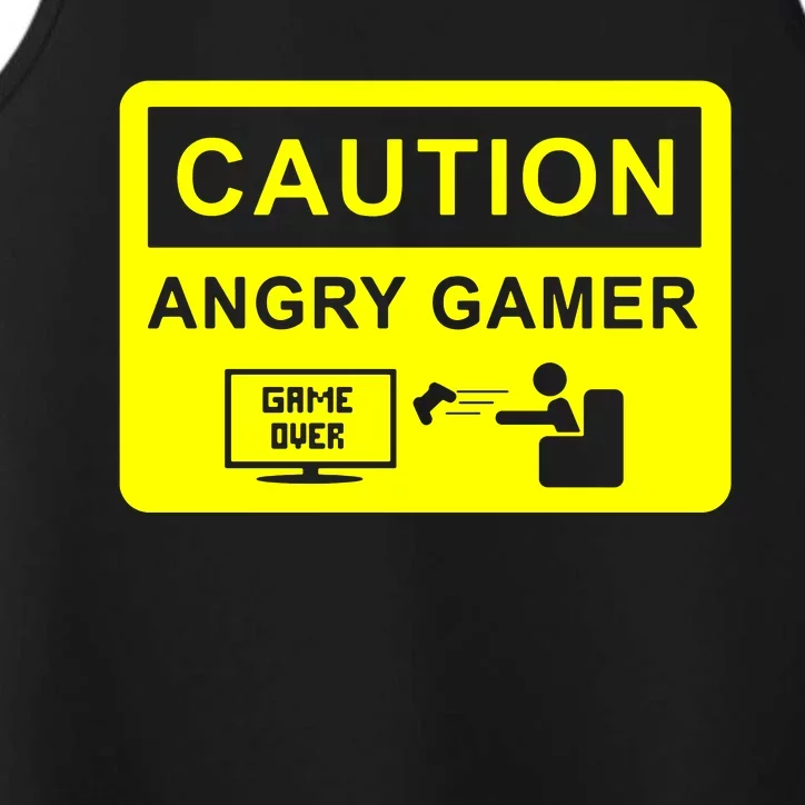 Caution Angry Gamer Performance Tank