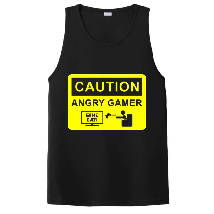 Caution Angry Gamer Performance Tank