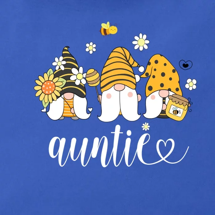 Cute Auntie Gnomes With Bees And Sunflower Country Style Funny Gift Zip Tote Bag