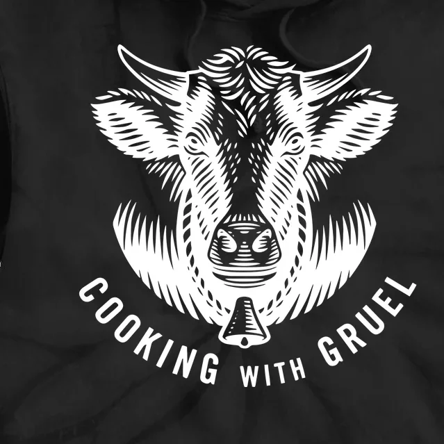 Chef Andrew Gruel Cooking With Gruel Eat More Meat Tie Dye Hoodie