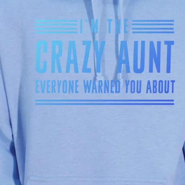 Crazy Aunt Gift For Sisters And Proud Aunts Gift Unisex Surf Hoodie