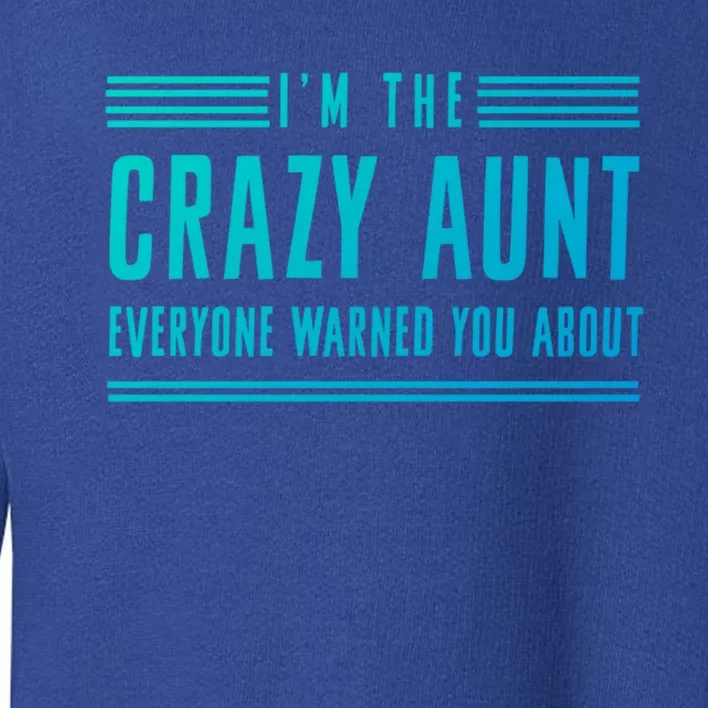 Crazy Aunt Gift For Sisters And Proud Aunts Gift Toddler Sweatshirt