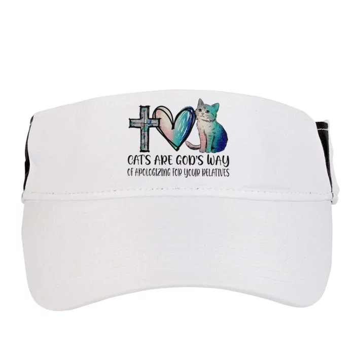 Cats Are GodS Apology Funny Design Adult Drive Performance Visor