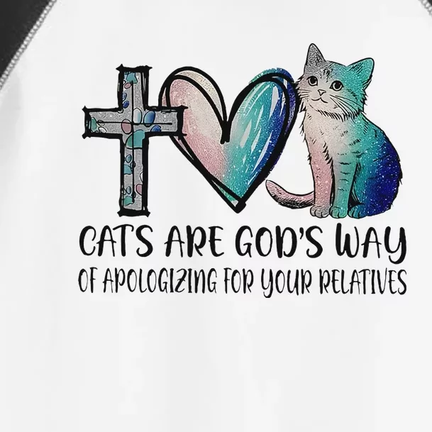 Cats Are GodS Apology Funny Design Toddler Fine Jersey T-Shirt