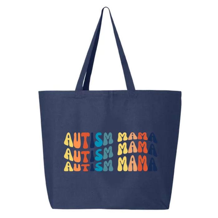 Cute And Groovy Autism Mama Gift 25L Jumbo Tote