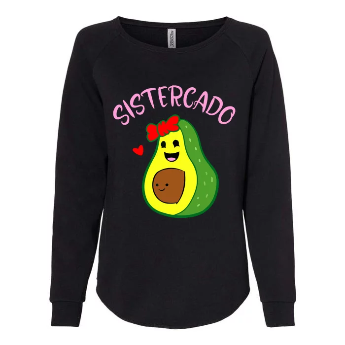 Cute Avocado Girl Face Happy Day Me You Brother Sistercado Womens California Wash Sweatshirt