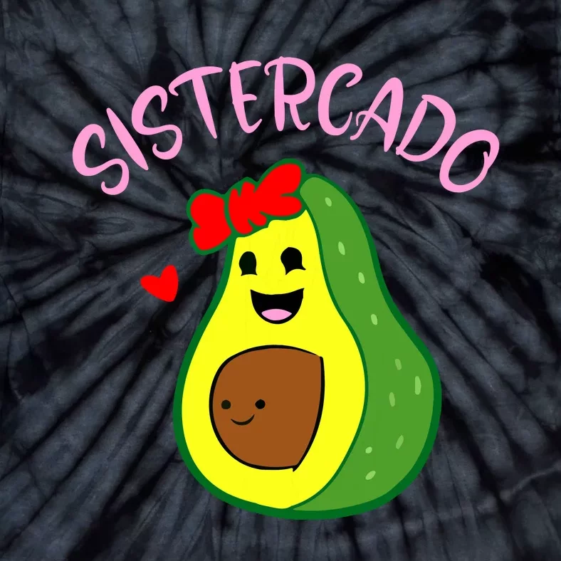 Cute Avocado Girl Face Happy Day Me You Brother Sistercado Tie-Dye T-Shirt