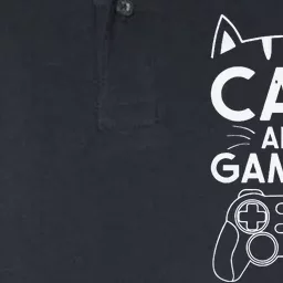 Cats And Gaming Funny Cat Lover Gaming Gift Gamer Softstyle Adult Sport Polo