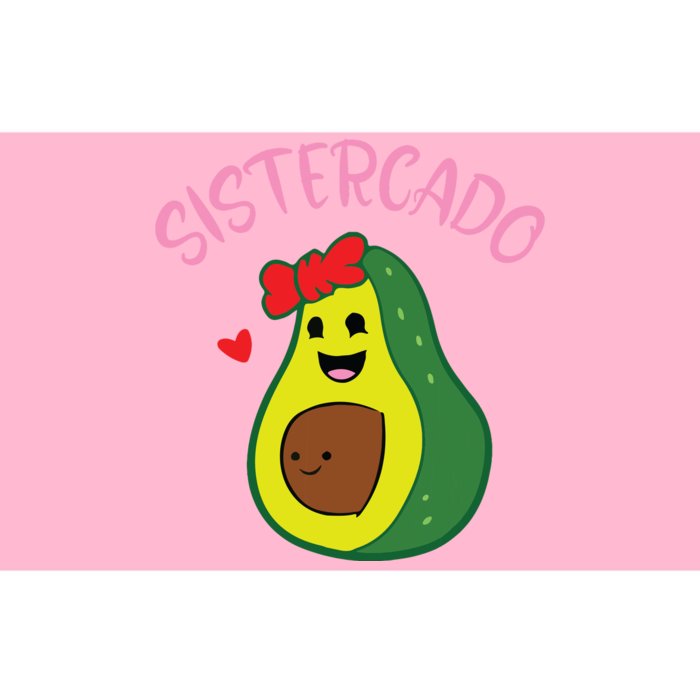 Cute Avocado Girl Face Happy Day Me You Brother Sistercado Bumper Sticker